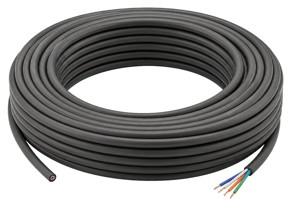 Representative low-voltage structured security cabling.